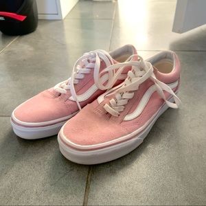 basically brand new pink vans!